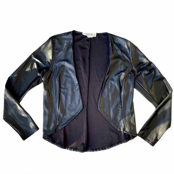 Jackets & Blazers - Black “Leather” Jacket